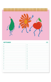 A-Journal Calendar Birthday Fruity