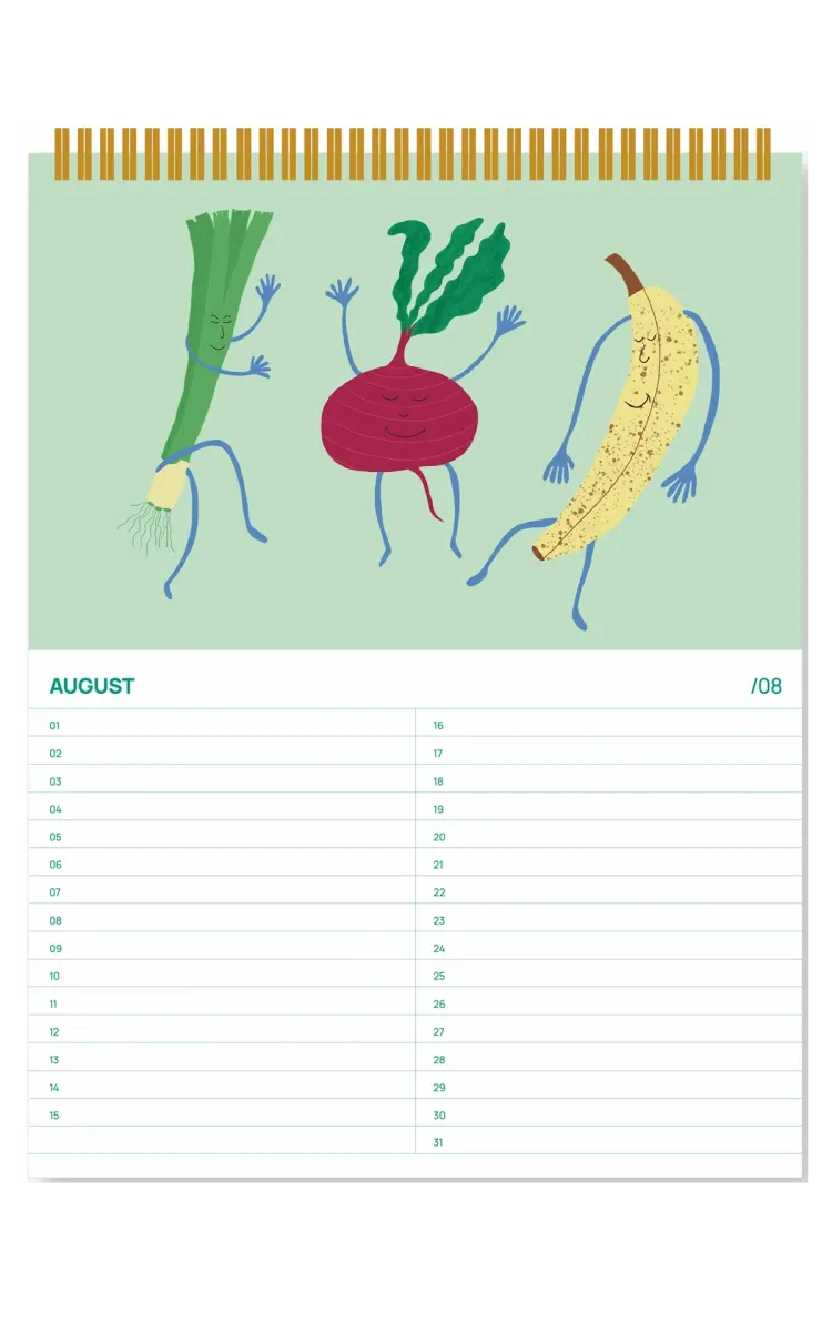 A-Journal Calendar Birthday Fruity