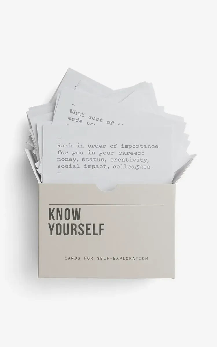 The School Of Life Prompt Cards Know Yourself