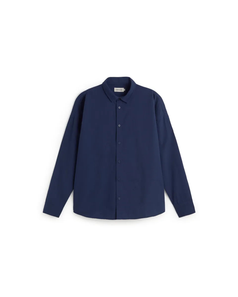 Thinking MU Oversize Seersucker Haru Shirt