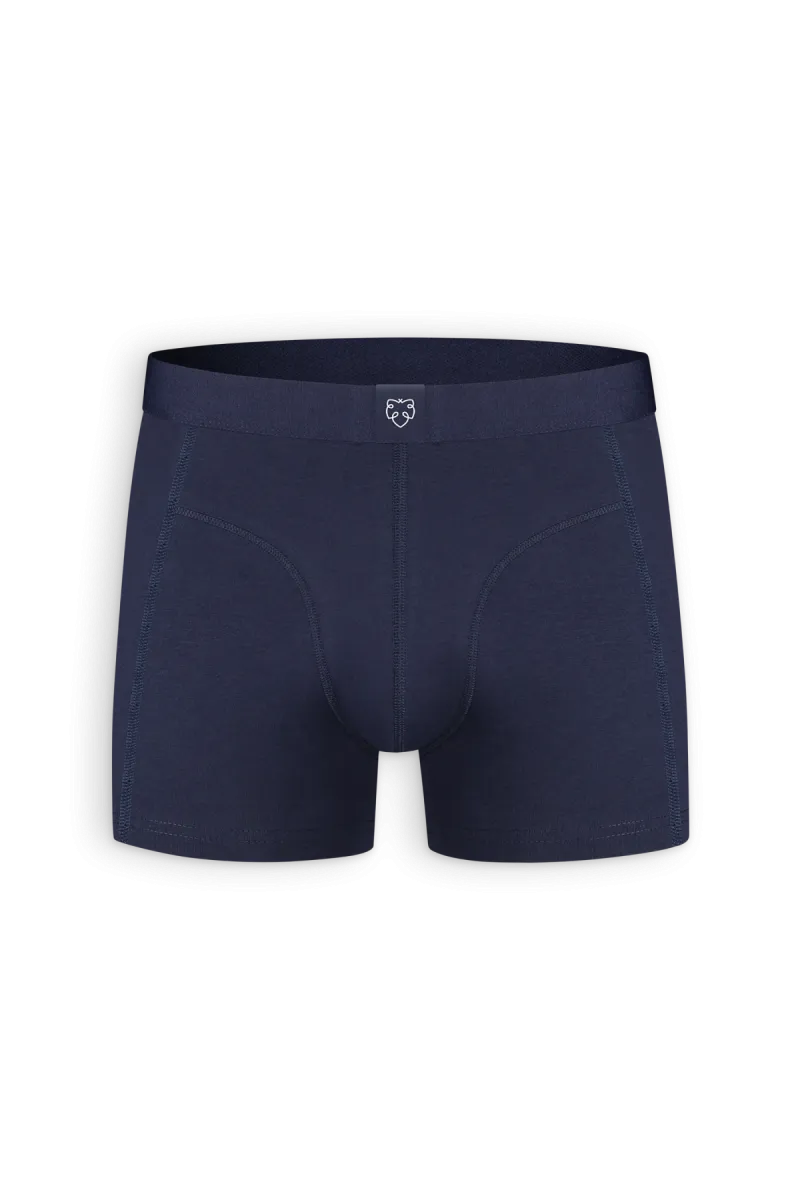 A-dam Underwear Boxer Brief Navy Solid