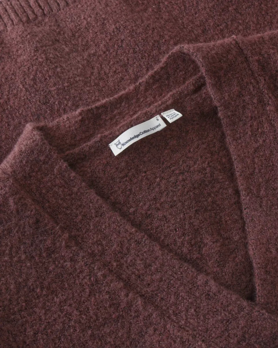 Knowledge Cotton Apparel Soufflé Yarn Cardigan