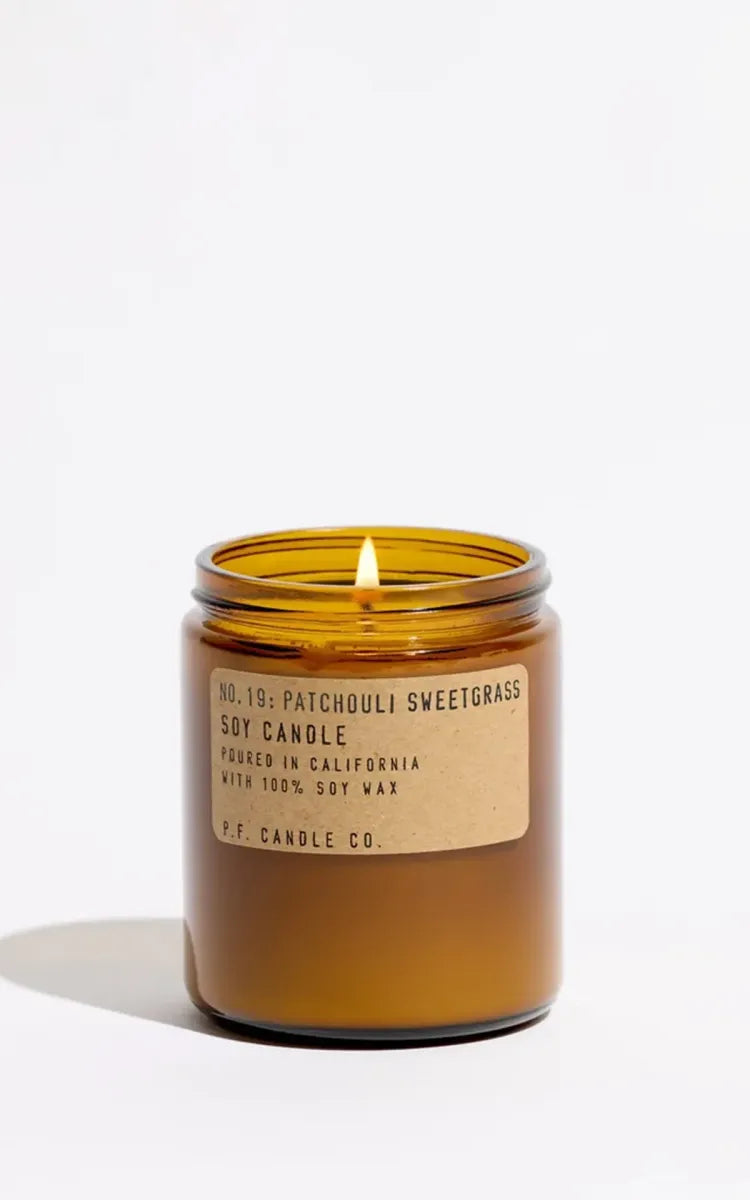 P.F. Candle Co. Candle No.19 Patchouli & Sweetgrass