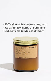 P.F. Candle Co. Candle No.4 Teakwood & Tobacco
