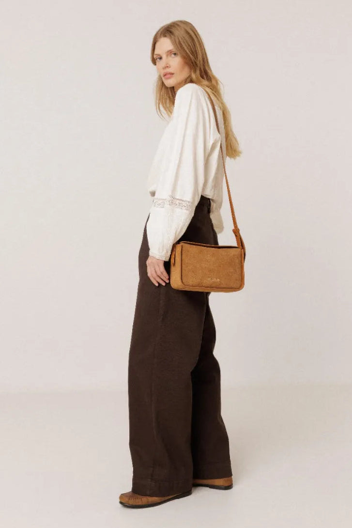 Indi & Cold COMBINATION BLOUSE WITH CONTRAST EMBROIDERY
