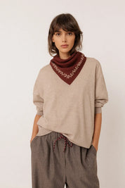 Indi & Cold Embroidered Kerchief