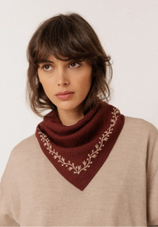 indi & cold Embroidered Kerchief