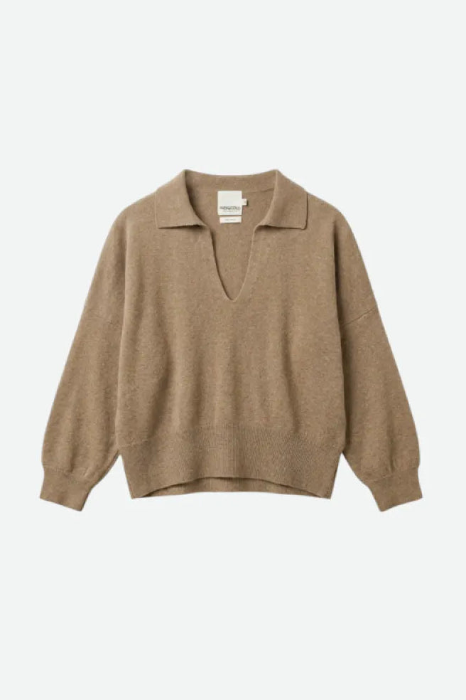 Indi & Cold Polo sweater with cashmere