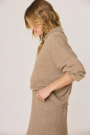 Indi & Cold Polo sweater with cashmere