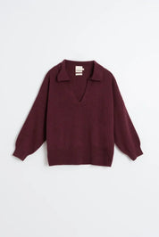 Indi & Cold Polo sweater with cashmere