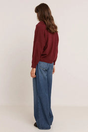 Indi & Cold Polo sweater with cashmere