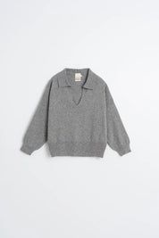 Indi & Cold Polo sweater with cashmere