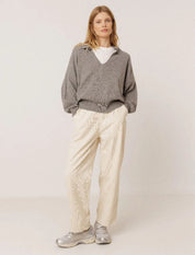 Indi & Cold Polo sweater with cashmere