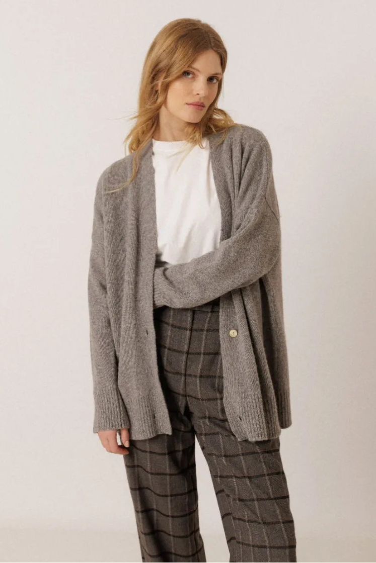 Indi & Cold MAXI JACKET WITH CASHMERE