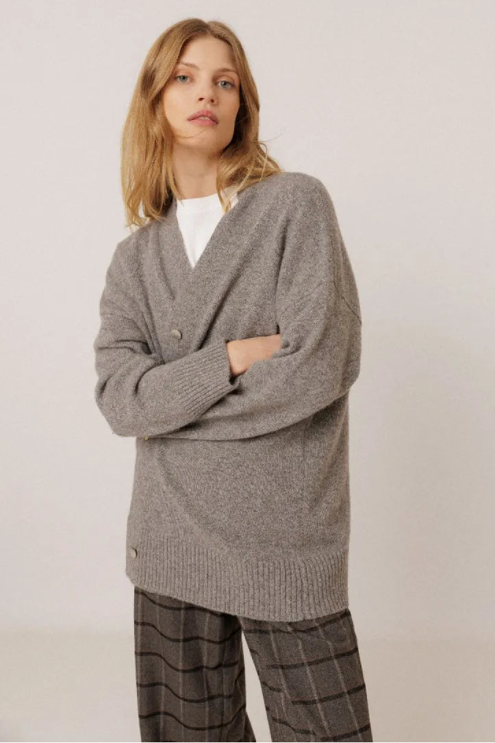 Indi & Cold MAXI JACKET WITH CASHMERE
