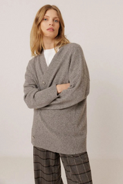 Indi & Cold MAXI JACKET WITH CASHMERE