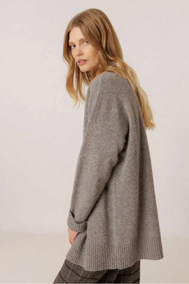 Indi & Cold MAXI JACKET WITH CASHMERE