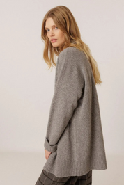 Indi & Cold MAXI JACKET WITH CASHMERE