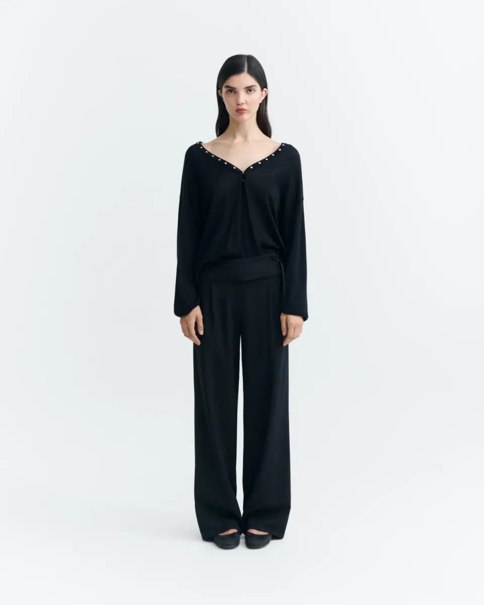 Thinking MU Straight Cold Wool Yuri Trousers