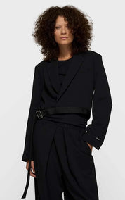 Blazer Crepe Belted