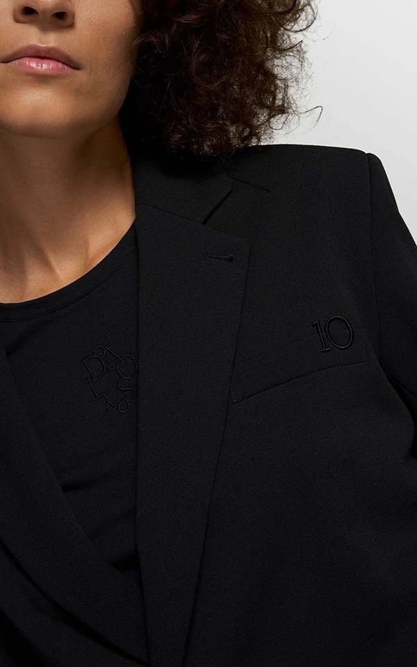 Blazer Crepe Belted