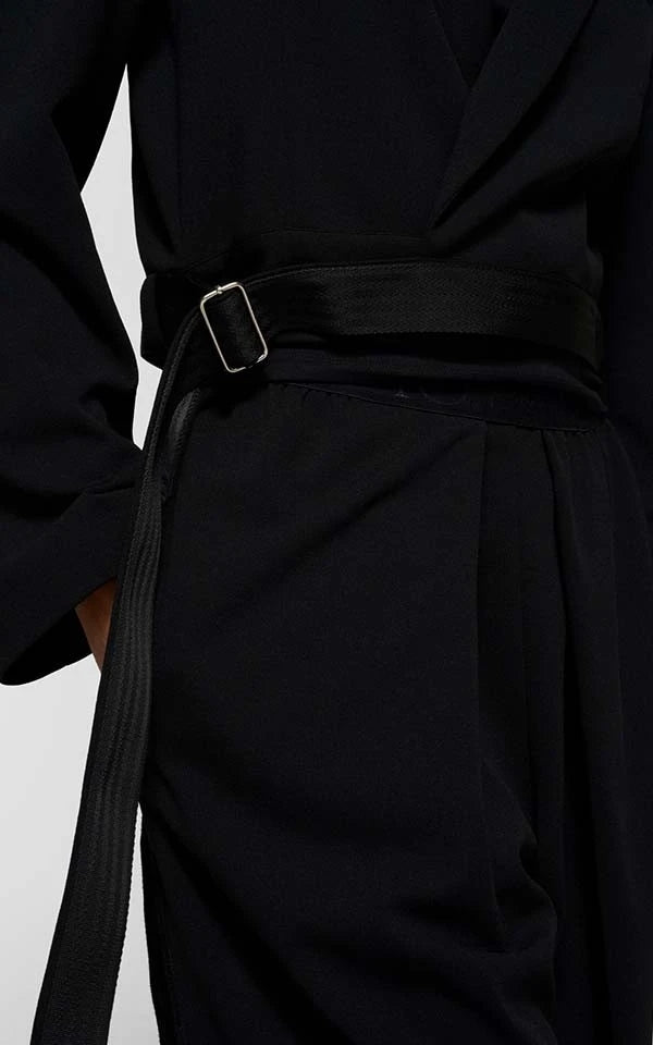 Blazer Crepe Belted