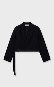 Blazer Crepe Belted