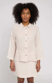 Mazine Blouse 3/4 Sleeve Linen