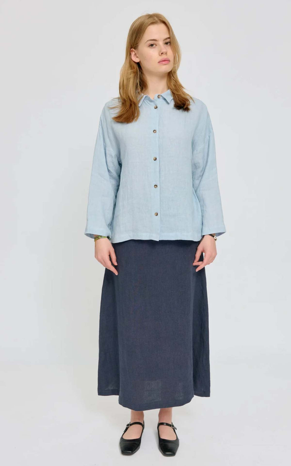 Blouse 3/4 Sleeve Linen