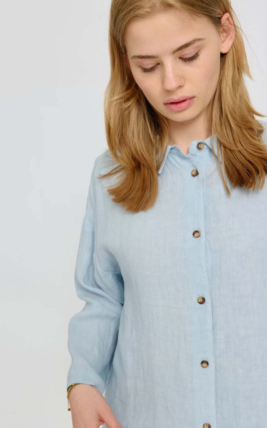 Blouse 3/4 Sleeve Linen