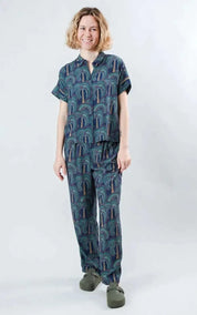Brava Fabrics Blouse Aloha Borneo Batwing