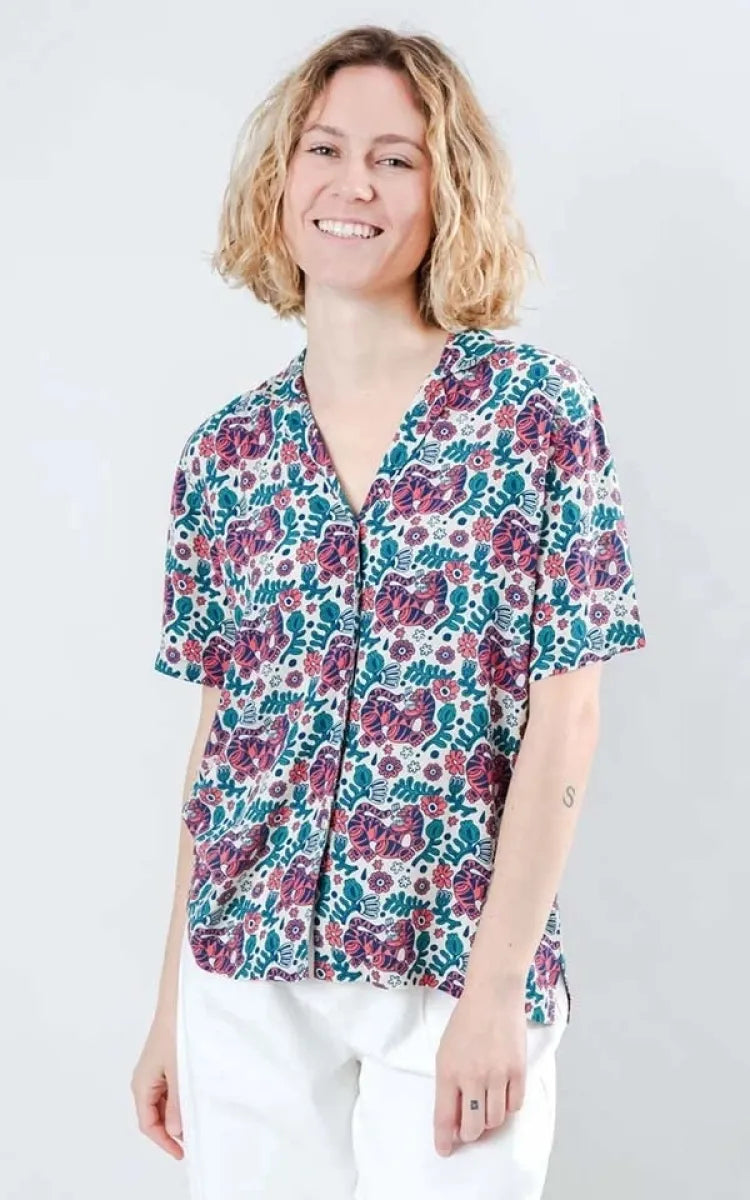 Brava Fabrics Blouse Asis Percales Tigris