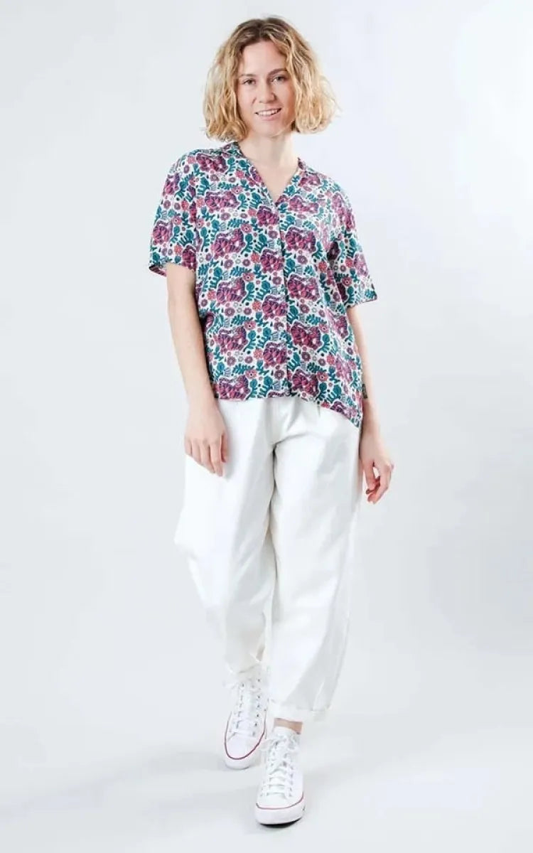Brava Fabrics Blouse Asis Percales Tigris