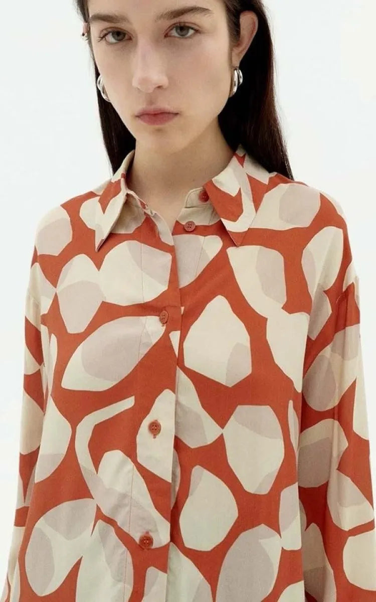 Thinking MU Blouse Ava Leaf Light