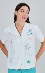 Blouse Chiringuito Embroidery Aloha