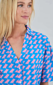 Brava Fabrics Blouse Gum Oversize Cropped