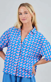 Brava Fabrics Blouse Gum Oversize Cropped