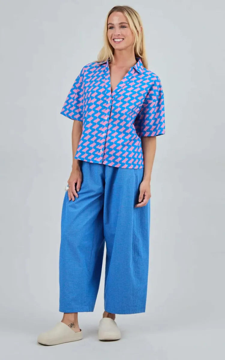 Brava Fabrics Blouse Gum Oversize Cropped