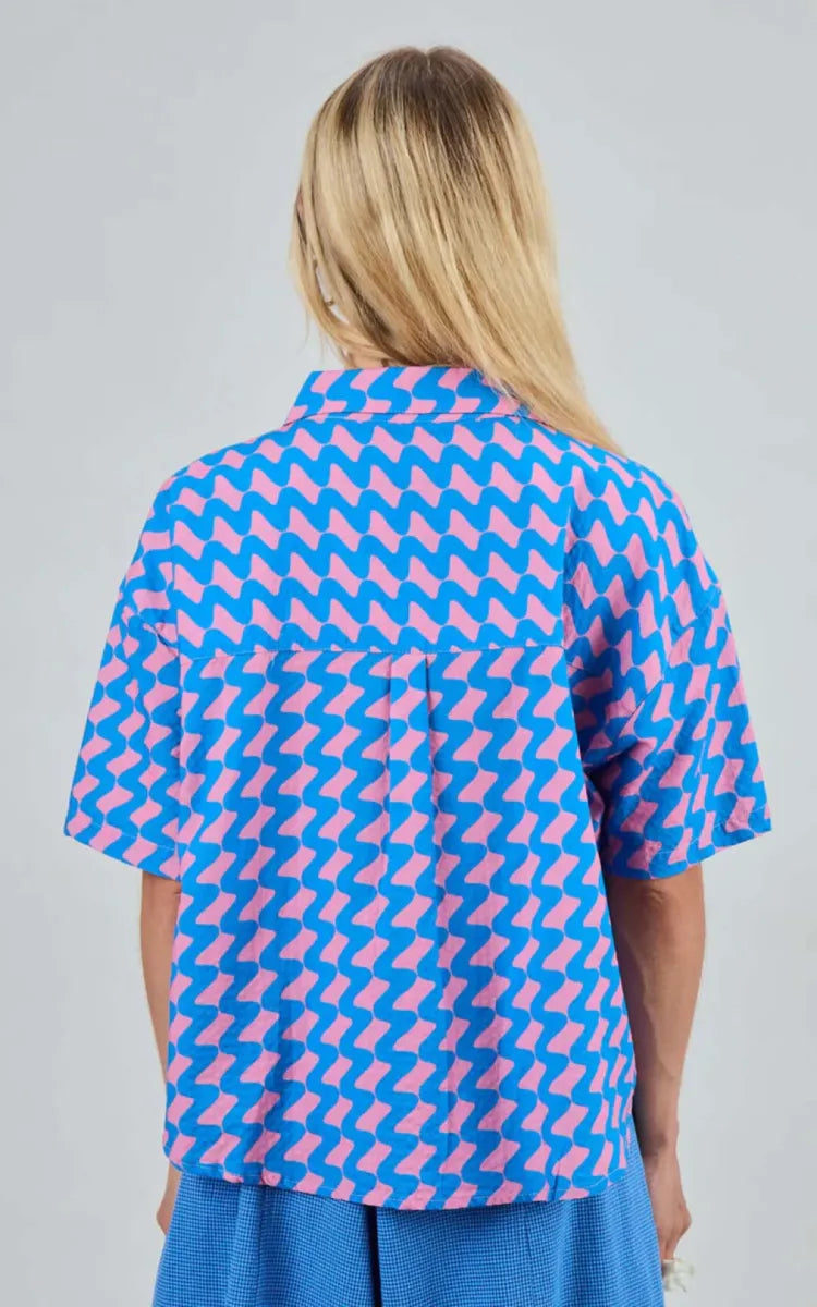 Brava Fabrics Blouse Gum Oversize Cropped