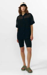 Blouse Minab Chiffon Zwart