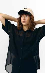 Suite13 LAB Blouse Minab Chiffon Black