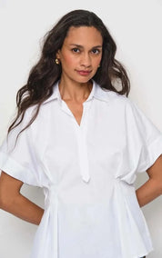 LaSalle Blouse Pleated Waist