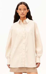 ARMEDANGELS Blouse Poplin Barrel Sleeve