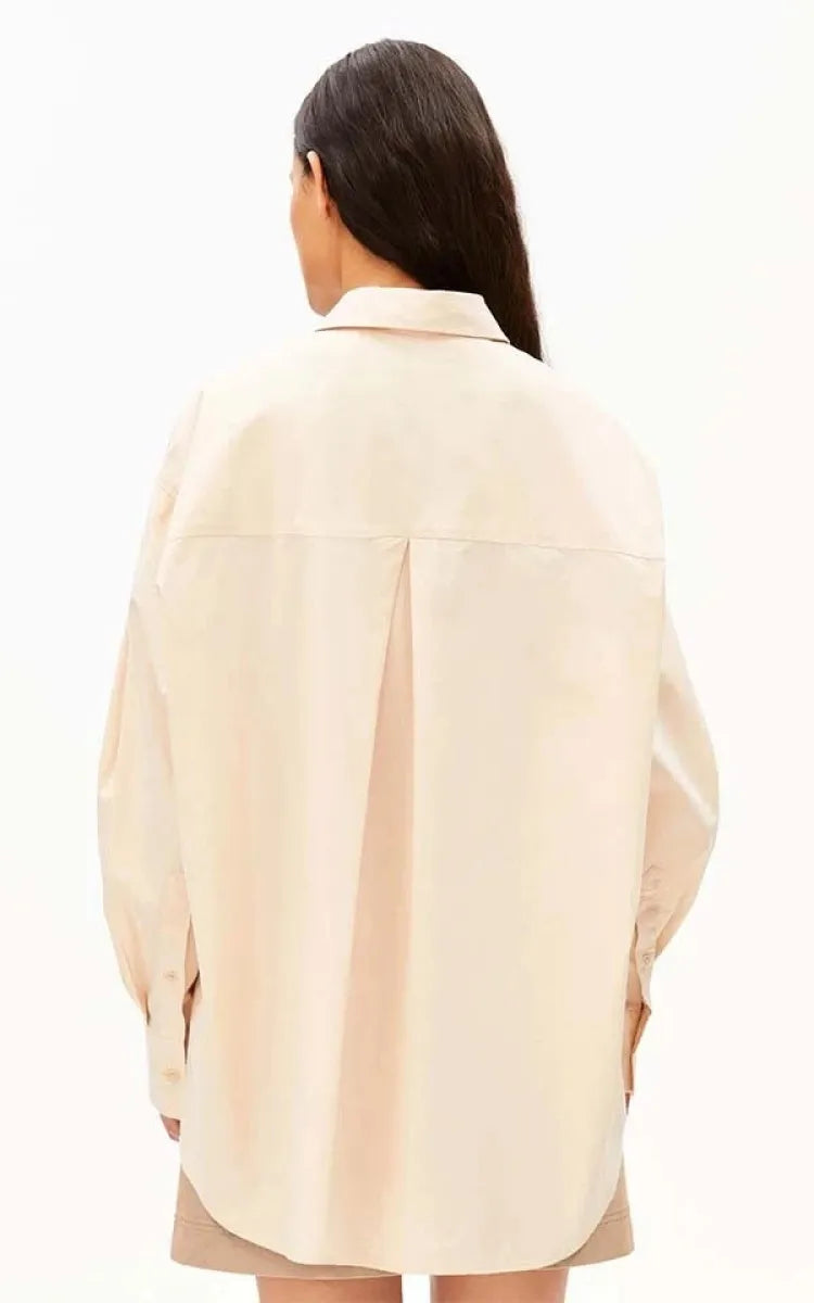 ARMEDANGELS Blouse Poplin Barrel Sleeve