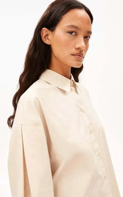 ARMEDANGELS Blouse Poplin Barrel Sleeve