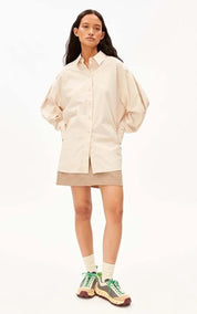 ARMEDANGELS Blouse Poplin Barrel Sleeve