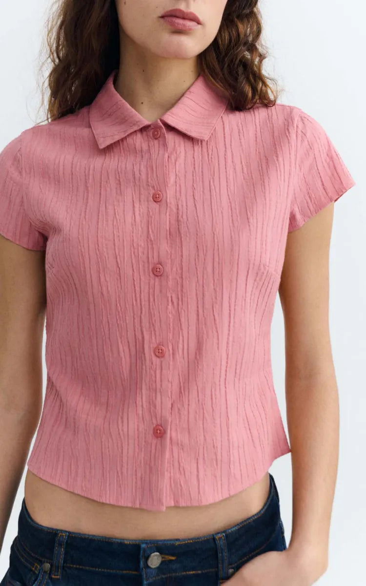 Thinking MU Blouse Rosette Kitty