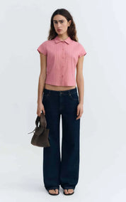 Thinking MU Blouse Rosette Kitty