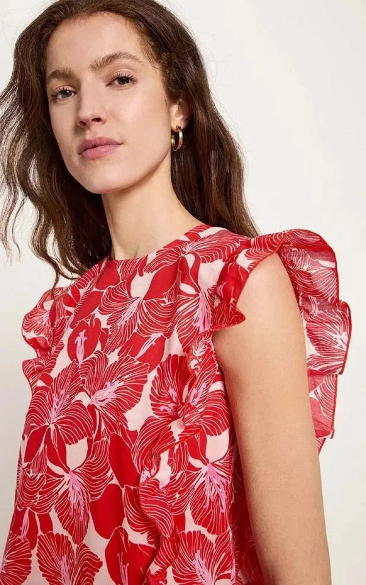 Lanius Blouse Shirt With Flounce