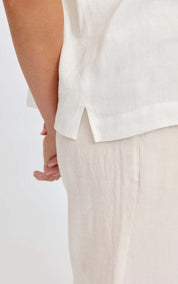 Blouse Short Sleeve Linen